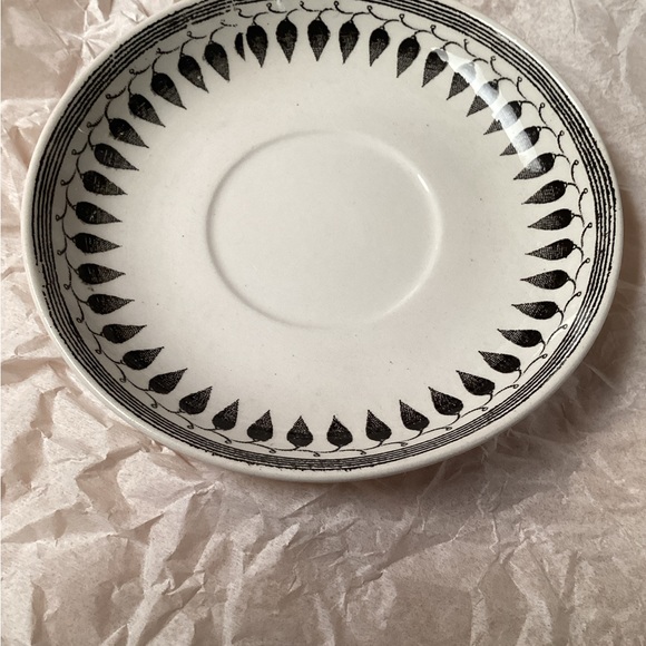 Upslsa Ekeby Gefel Sweden Cup & Saucer Lillemor black/white - Picture 10 of 11